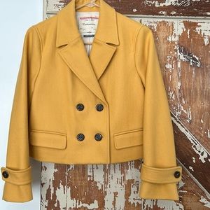 Anthropologie Cartonnier cropped pea coat